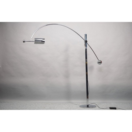 Image 1 of Vintage Arche metalen lamp door Rico en Rosmarie Baltensweiler voor Swiss Lamps International, 1970