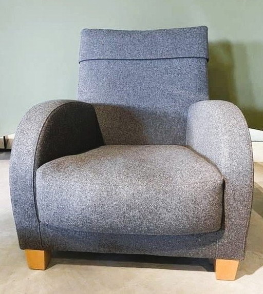 Ligne Roset Jonathan Fauteuil Grijs Wol