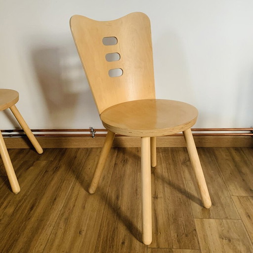 Set van 4 vintage stoelen, 1990