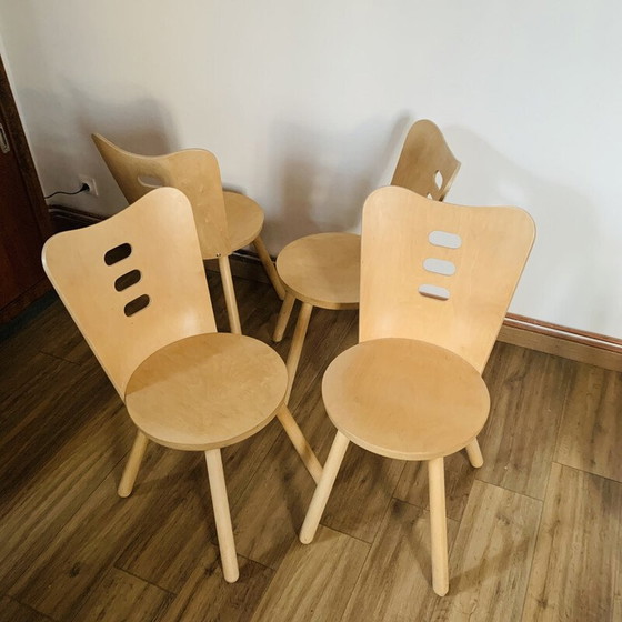 Image 1 of Set van 4 vintage stoelen, 1990