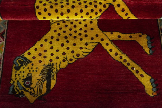 Image 1 of Handgeknoopt Gabbeh nomadisch tapijt - Tijger - 151 X 105 cm