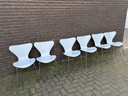 6X Fritz Hansen Butterfly Stoelen