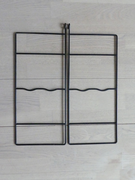 Image 1 of Vintage boekenkast wandplank walnoot