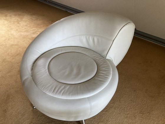 Image 1 of 2x Vintage leren fauteuils