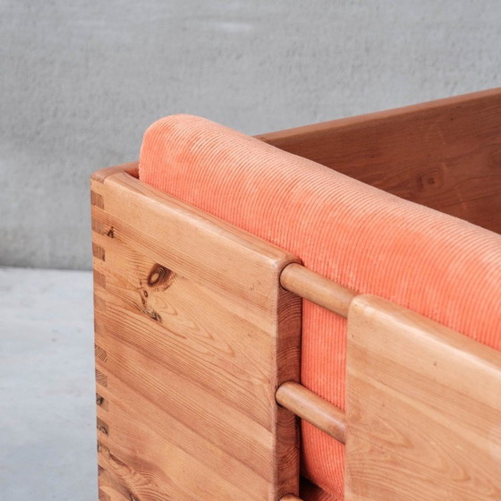 Image 1 of Paar grenen fauteuils uit de Mid Century, Nederland 1970