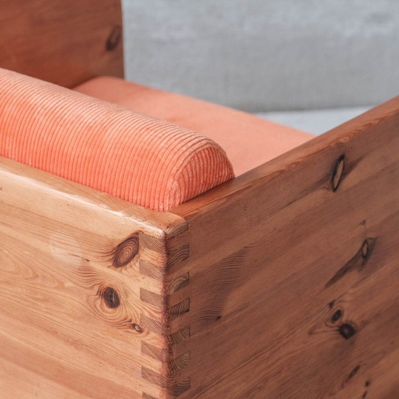 Image 1 of Paar grenen fauteuils uit de Mid Century, Nederland 1970