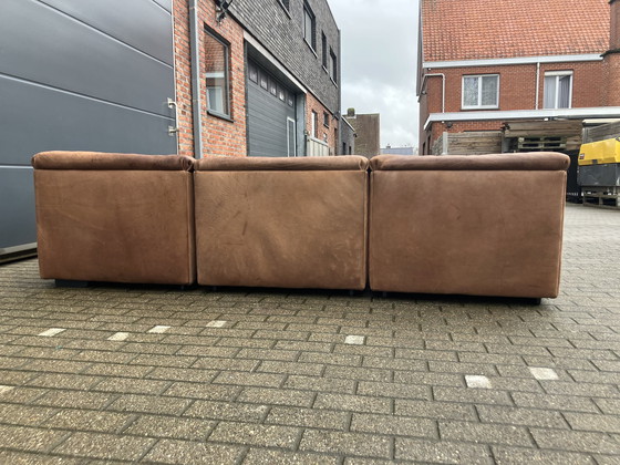 Image 1 of De Sede Ds46 Modulaire set Cognac Buffel leder