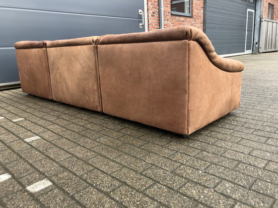 Image 1 of De Sede Ds46 Modulaire set Cognac Buffel leder