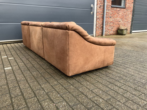 Image 1 of De Sede Ds46 Modulaire set Cognac Buffel leder