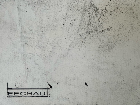 Image 1 of Eugene Eechaut (1928-2019) - Inktcompositie (2 Kunstwerken)