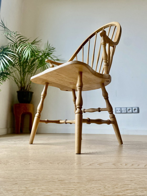 Image 1 of Set 6 Vintage Windsor Spijlenstoelen, Made In Slovenia