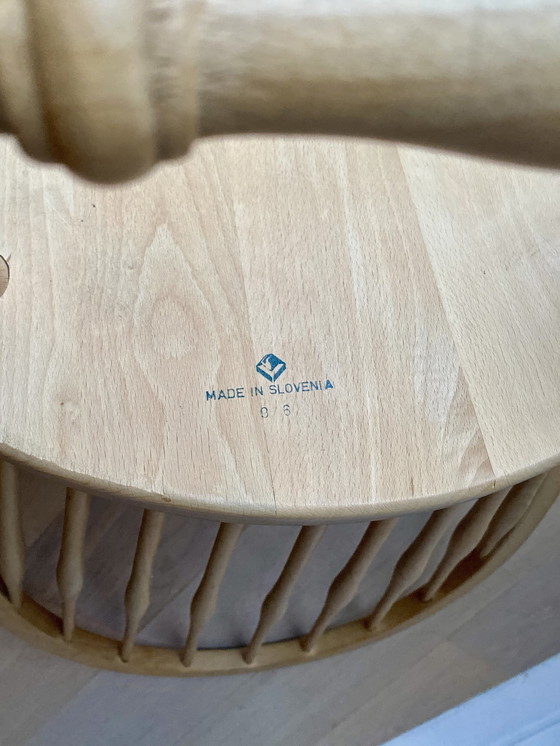 Image 1 of Set 6 Vintage Windsor Spijlenstoelen, Made In Slovenia