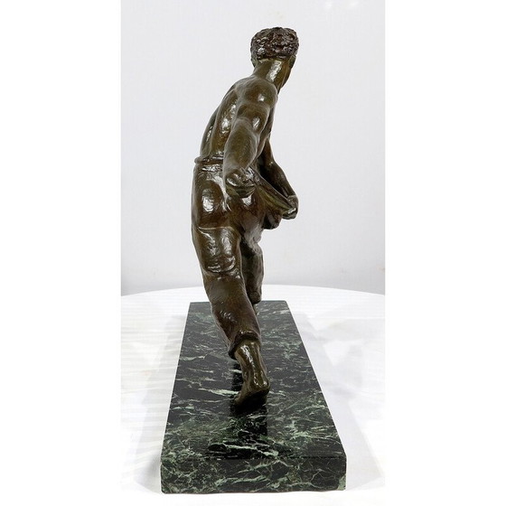 Image 1 of Vintage Art Deco bronzen sculptuur "De Zaaier" door A. Kelety, 1930