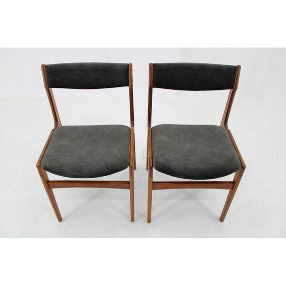 Image 1 of Paar vintage Deense teakhouten eetkamerstoelen, jaren 1960