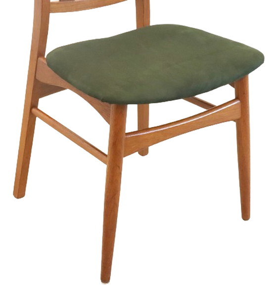 Image 1 of 6x Deense Vamdrup eetkamerstoel stoelen 'Fano' vintage