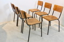 Nederlands ontwerp industriële multiplex stoelen
