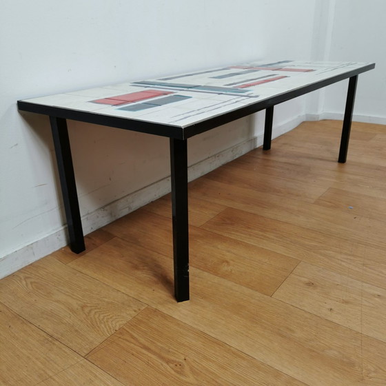 Image 1 of Vintage Tegeltafel, Salontafel, Mid Century Salontafel