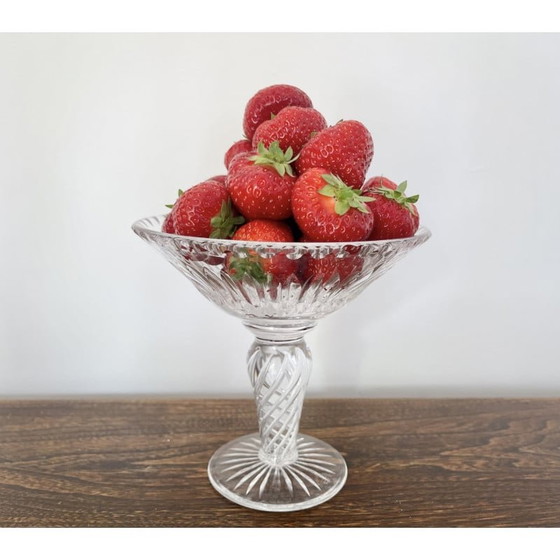 Image 1 of Vintage glazen Bon Bon schaal van Royal Doulton