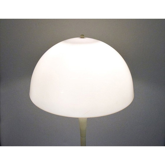 Image 1 of Italiaanse vintage plexiglas en aluminium vloerlamp, jaren 1970