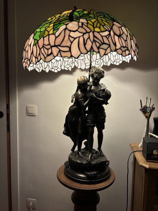 Tyfani lamp bronze beeld