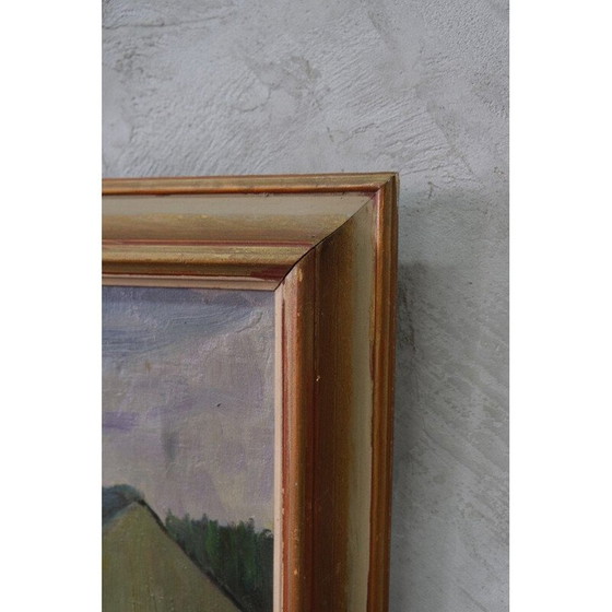 Image 1 of Vintage olieverfschilderij door Hjalmar Lundström, Zweden 1930