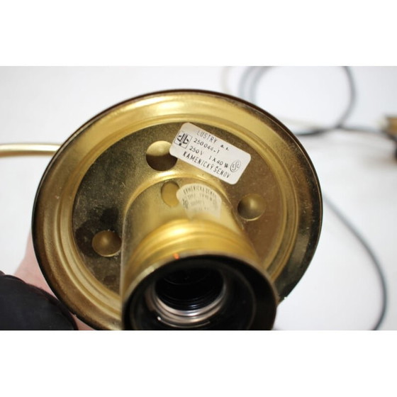 Image 1 of Vintage metalen wandlamp van Kamenický Šenov, Tsjechië 1970