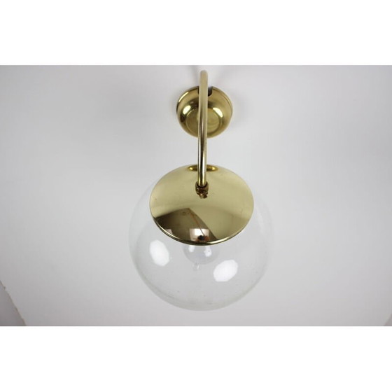 Image 1 of Vintage metalen wandlamp van Kamenický Šenov, Tsjechië 1970