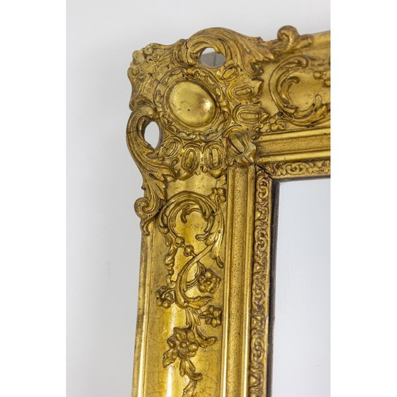 Image 1 of Vintage trumeau van hout en verguld stucwerk