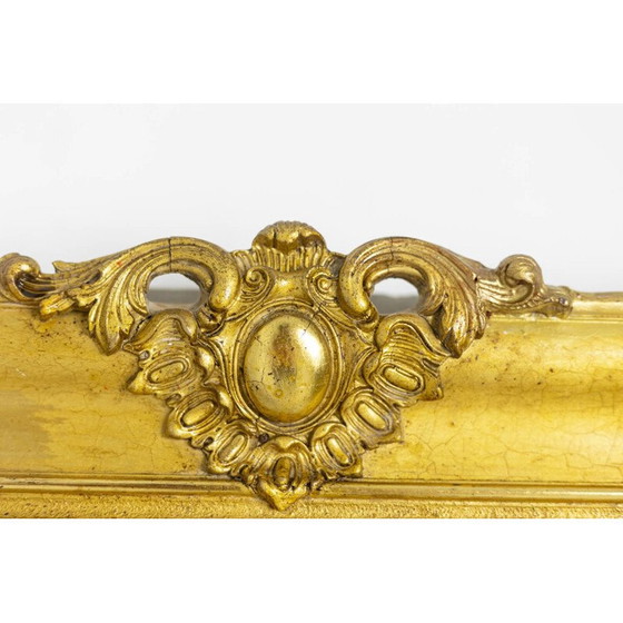 Image 1 of Vintage trumeau van hout en verguld stucwerk