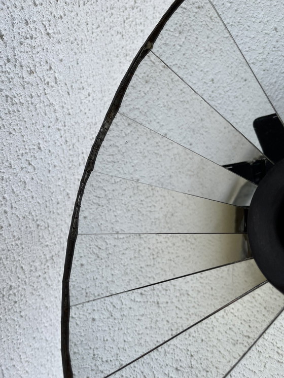 Image 1 of Industriële metalen hanglamp met spiegel