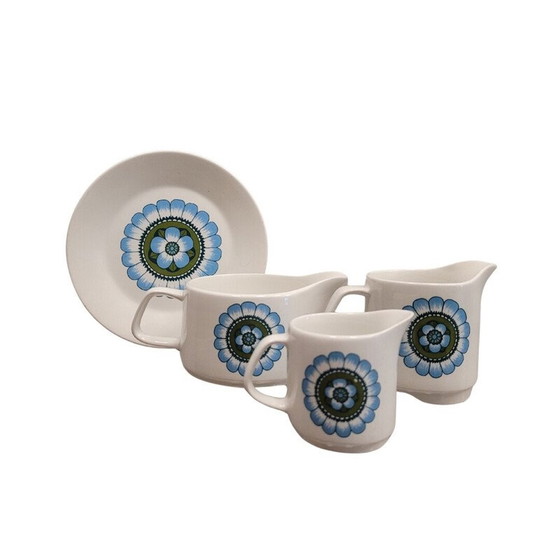 Image 1 of Vintage "Capri" porseleinen koffieservies voor J en G Meakin, Engeland 1970