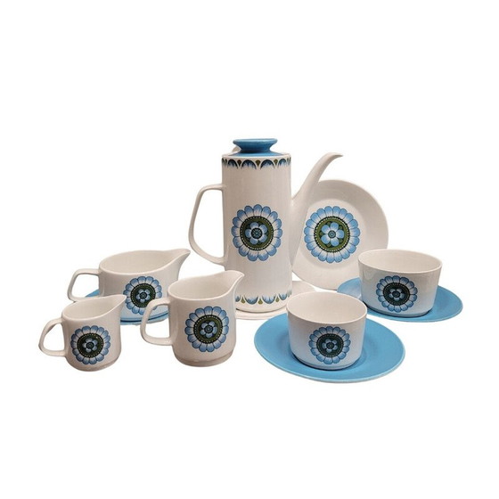 Image 1 of Vintage "Capri" porseleinen koffieservies voor J en G Meakin, Engeland 1970