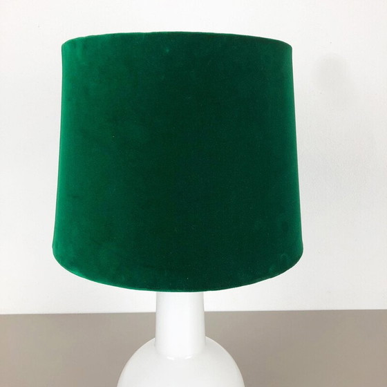 Image 1 of Vintage witte glazen lamp van Uno en Östen Kristiansson voor Luxus Vittsjö, Zweden 1960