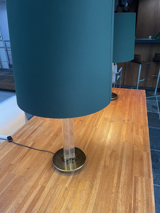 Image 1 of Vintage acrylic table lamp