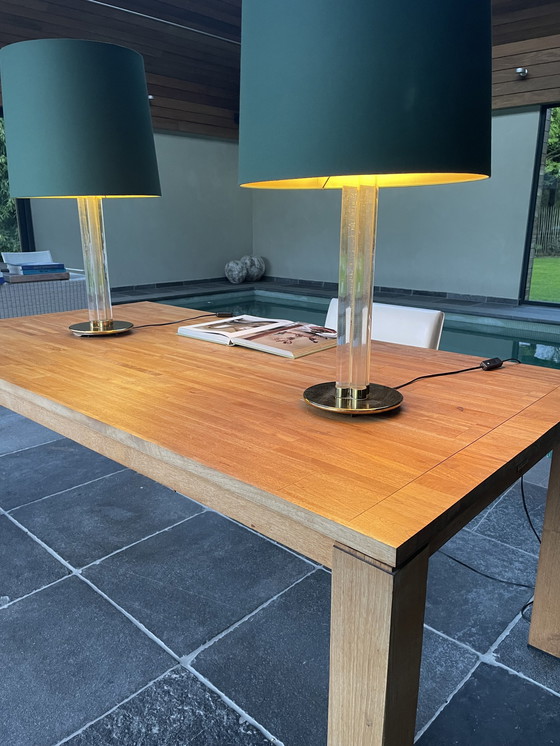 Image 1 of Vintage acrylic table lamp