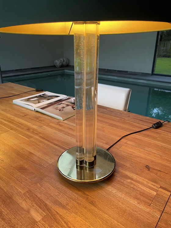 Image 1 of Vintage acrylic table lamp