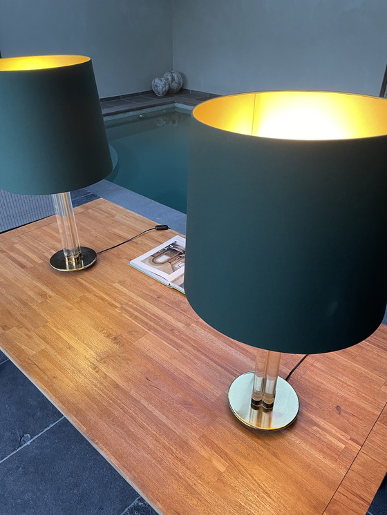 Image 1 of Vintage acrylic table lamp