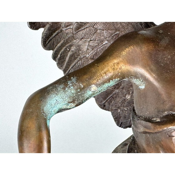 Image 1 of Vintage bronzen sculptuur Engel met Zwaard