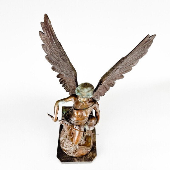 Image 1 of Vintage bronzen sculptuur Engel met Zwaard