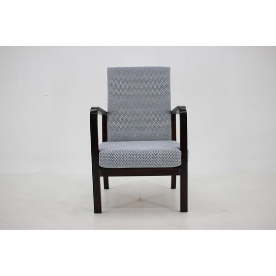 Image 1 of Vintage verstelbare beukenhouten fauteuil, Tsjecho-Slowakije 1940