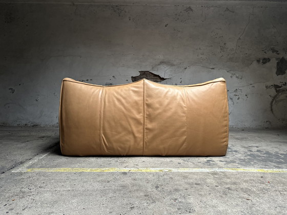 Image 1 of Cognac Leren Le Bambole Sofa Van Mario Bellini Voor B&B Italia, Jaren 70