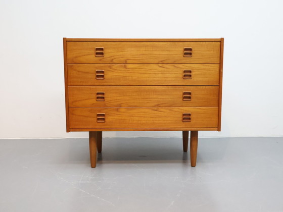 Image 1 of Vintage ladekast Teak 4 Laden