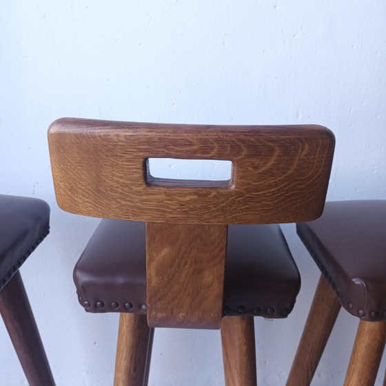 Image 1 of 3 + 1  Vintage brutalist barkruk