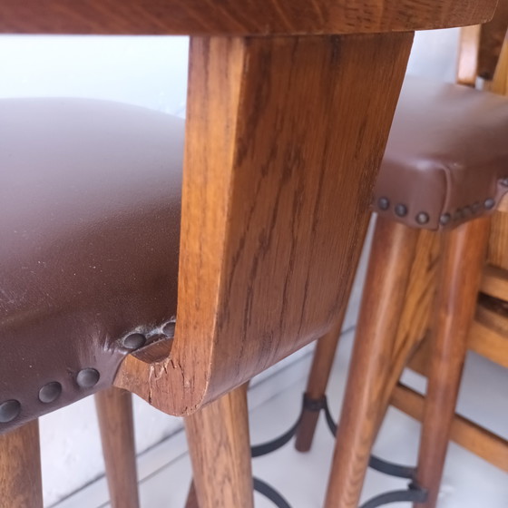 Image 1 of 3 + 1  Vintage brutalist barkruk