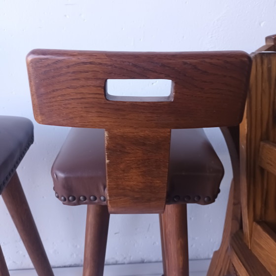 Image 1 of 3 + 1  Vintage brutalist barkruk