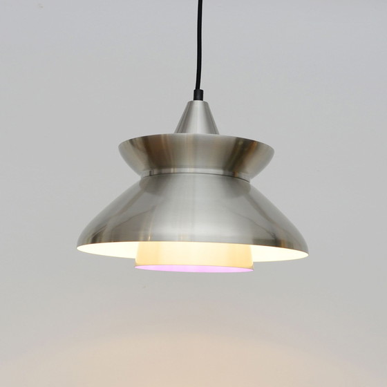 Image 1 of Scandinavische lamp in messing, jaren 1970