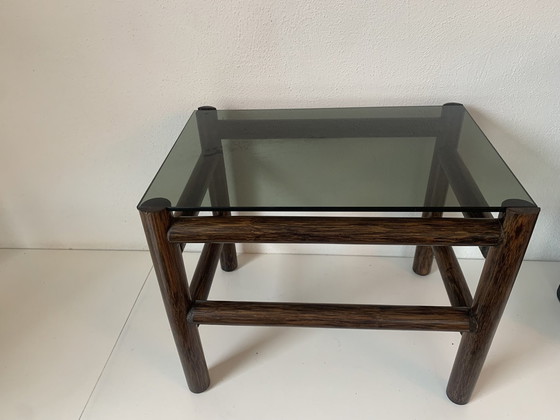 Image 1 of Vintage Salontafel Met Bijzettafeltjes