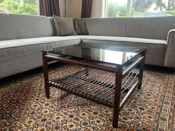 Image 1 of Vintage Salontafel Met Bijzettafeltjes