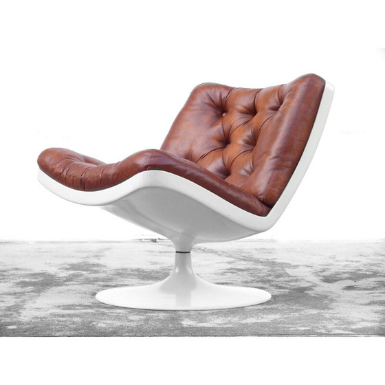 Image 1 of Vintage Space Age fauteuil van kunststof en kunstleer voor Artifort, 1970