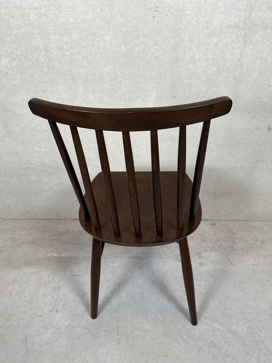 Image 1 of 4x Vintage spijlenstoelen